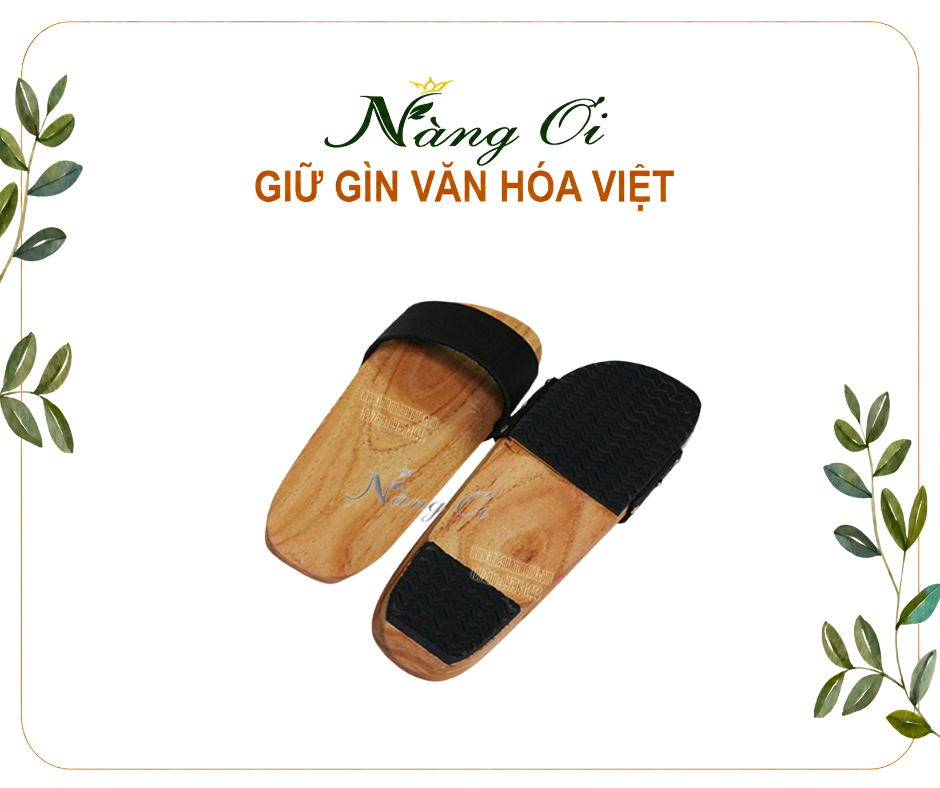 guốc gỗ cặp đôi